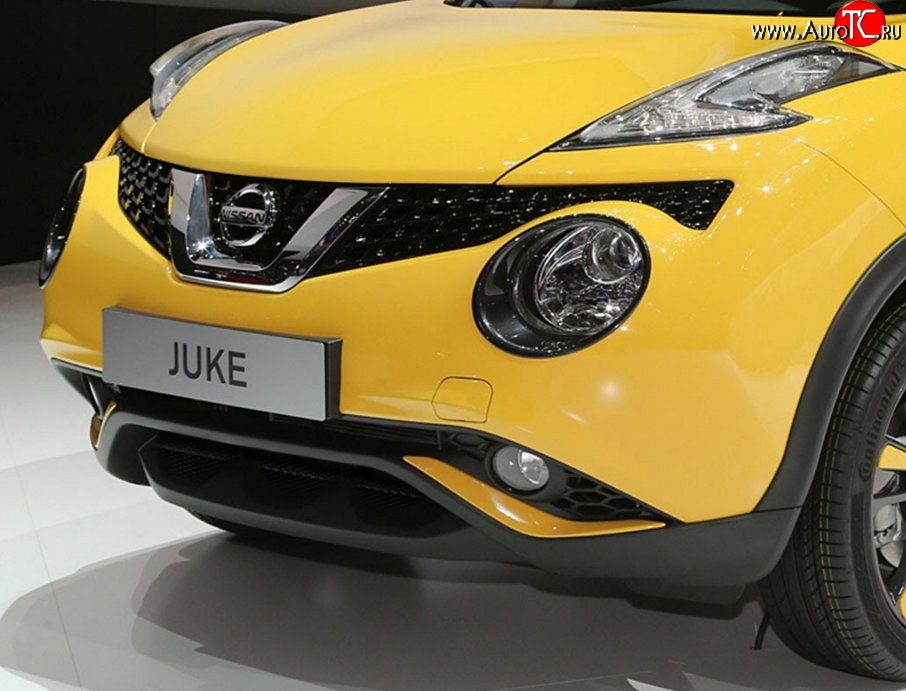 2 294 р. Сетка на бампер (рестайлинг) Novline Nissan Juke 1 YF15 дорестайлинг (2010-2014)  с доставкой в г. Тольятти