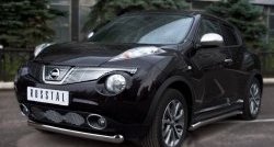 13 349 р. Одинарная защита переднего бампера SLITKOFF диаметром 76 мм (4x4) Nissan Juke 1 YF15 дорестайлинг (2010-2014)  с доставкой в г. Тольятти. Увеличить фотографию 4