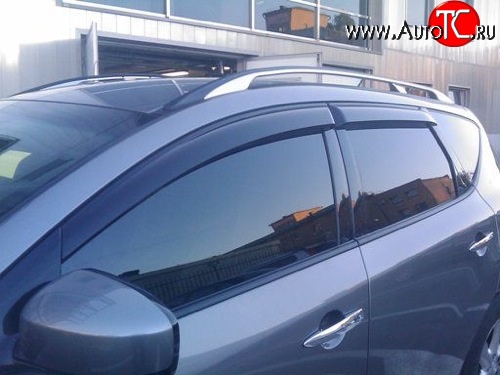 4 199 р. Дефлекторы окон (ветровики) Novline 4 шт Nissan Murano 2 Z51 дорестайлинг (2008-2011)  с доставкой в г. Тольятти