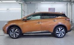 19 999 р. Защита порогов из круглой трубы диаметром 63 мм SLITKOFF  Nissan Murano  3 Z52 (2015-2025) дорестайлинг, рестайлинг  с доставкой в г. Тольятти. Увеличить фотографию 2