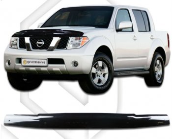 Дефлектор капота CA-Plastiс Nissan (Нисан) Navara (Навара)  2 D40 (2010-2016) 2 D40 рестайлинг