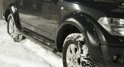 Накладки на колёсные арки RA (комплект) Nissan Navara 2 D40 дорестайлинг (2004-2010) ()