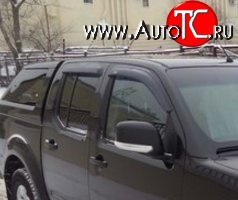 1 249 р. Комплект дефлекторов окон (Frontier) SkyLine Nissan Navara 2 D40 дорестайлинг (2004-2010)  с доставкой в г. Тольятти