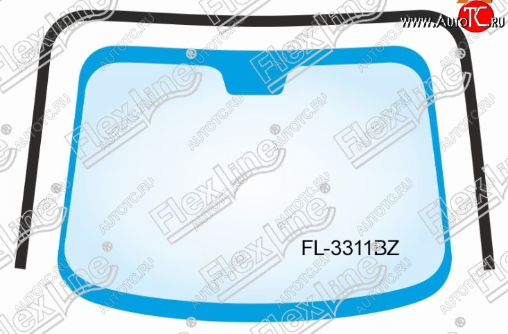 1 999 р. Молдинг лобового стекла FlexLine Nissan Note 1 E11 дорестайлинг (2004-2008)  с доставкой в г. Тольятти