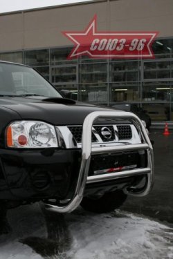 Защита переднего бампера Souz-96 (d76) Nissan NP300 (2008-2013)