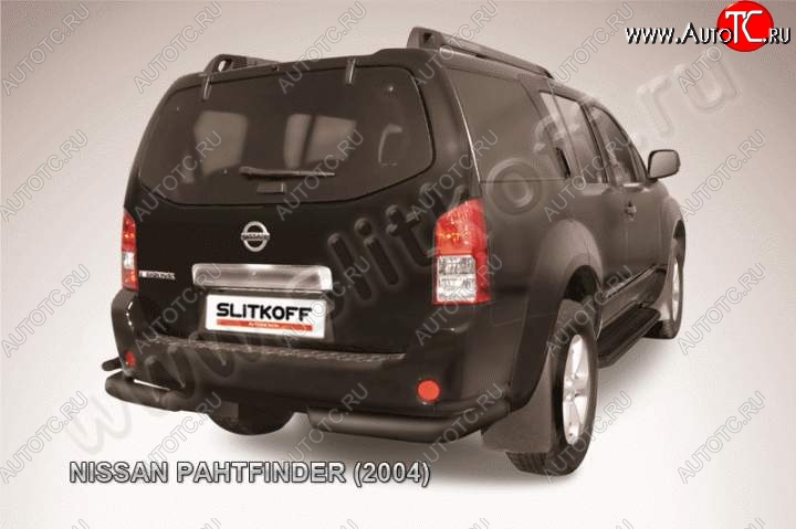 9 999 р. Уголки d76+d42 двойные Nissan Pathfinder R51 дорестайлинг (2004-2007) (Цвет: серебристый)  с доставкой в г. Тольятти