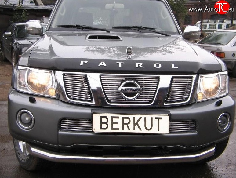 6 299 р. Декоративная вставка решетки радиатора Berkut Nissan Patrol 5 Y61 2-ой рестайлинг (2004-2010)  с доставкой в г. Тольятти