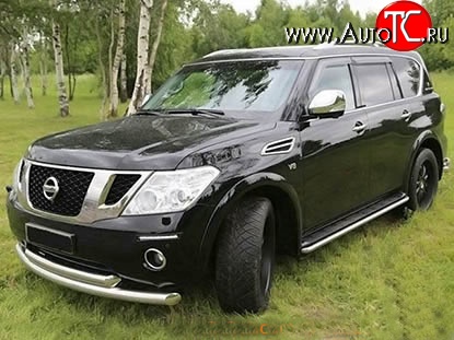 34 149 р. Накладки на колёсные арки Safary Nissan Patrol 6 Y62 дорестайлинг (2010-2014) (Неокрашенные)  с доставкой в г. Тольятти