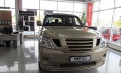 64 549 р. Накладка на передний бампер Impul Nissan Patrol 6 Y62 дорестайлинг (2010-2014) (Неокрашенная)  с доставкой в г. Тольятти. Увеличить фотографию 12