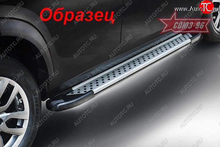 8 819 р. Пороги из алюминиевого профиля Souz-96 Nissan Qashqai 1 дорестайлинг (2007-2010)  с доставкой в г. Тольятти