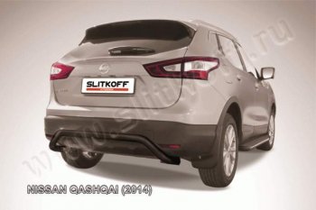 Защита задняя Slitkoff Nissan (Нисан) Qashqai (Кашкай)  2 (2013-2019) 2 J11 дорестайлинг