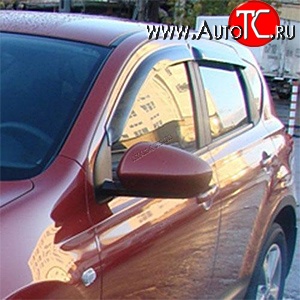 4 199 р. Дефлекторы окон (ветровики) Novline 4 шт Nissan Qashqai 1 J10 рестайлинг (2010-2013)  с доставкой в г. Тольятти