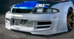 24 599 р. Передний бампер Rocket Banny  Nissan Skyline  R33 (1993-1998) (Неокрашенный)  с доставкой в г. Тольятти. Увеличить фотографию 2