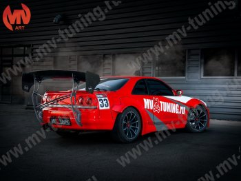 21 799 р. Крылья задние Rocket Banny Nissan Skyline R33 (1993-1998) (Неокрашенные)  с доставкой в г. Тольятти. Увеличить фотографию 2