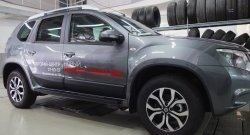 3 899 р. Накладки дверей RA (комплект) Nissan Terrano D10 дорестайлинг (2013-2016) (Поверхность шагрень)  с доставкой в г. Тольятти. Увеличить фотографию 3