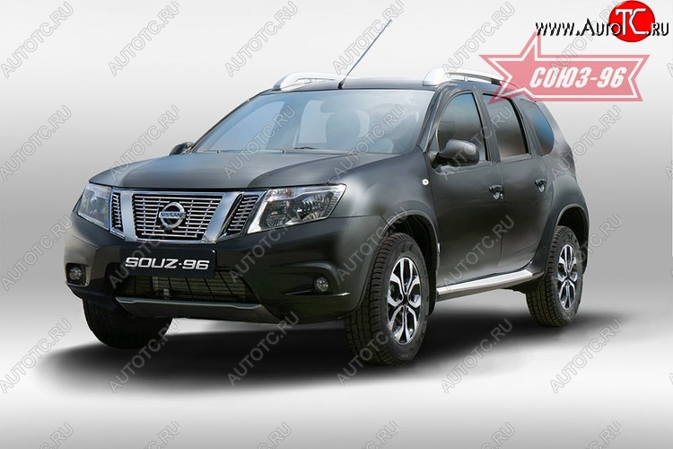 4 994 р. Декоративные элементы решетки радиатора Souz-96 (d10) Nissan Terrano D10 дорестайлинг (2013-2016)  с доставкой в г. Тольятти