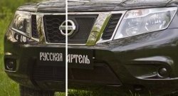 2 199 р. Защитная сетка решетки переднего бампера РА Nissan Terrano D10 дорестайлинг (2013-2016)  с доставкой в г. Тольятти. Увеличить фотографию 4