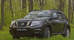 2 199 р. Защитная сетка решетки переднего бампера РА Nissan Terrano D10 дорестайлинг (2013-2016)  с доставкой в г. Тольятти. Увеличить фотографию 6