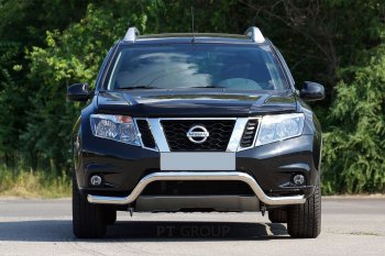 Защита переднего бампера Petroil Tuning (d63, волна) Nissan Terrano D10 дорестайлинг (2013-2016) ()