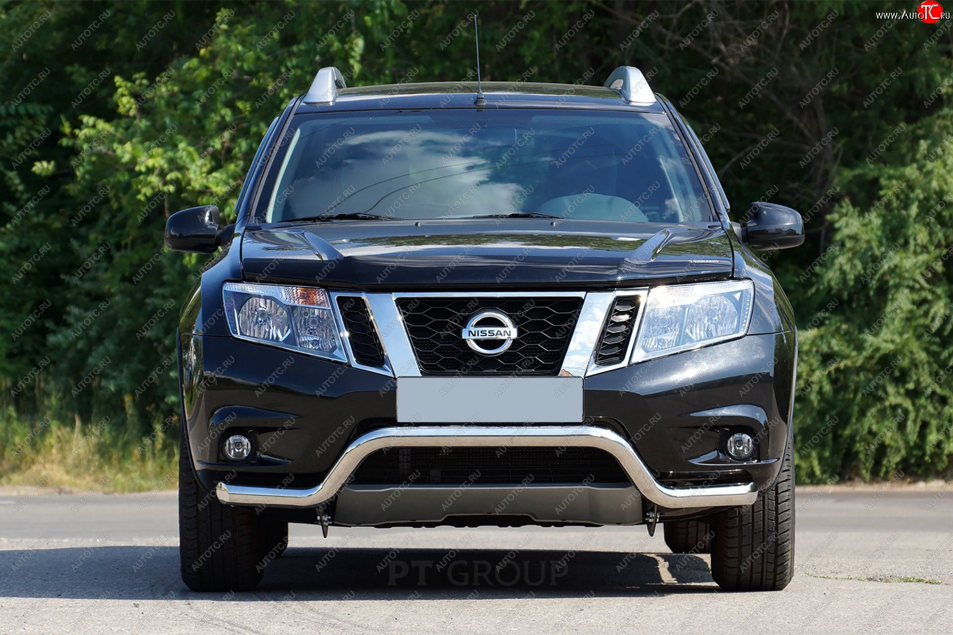 17 999 р. Защита переднего бампера Petroil Tuning (d63, волна) Nissan Terrano D10 дорестайлинг (2013-2016) (Нержавеющая полированная сталь)  с доставкой в г. Тольятти