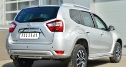 17 649 р. Защита заднего бампера (2 трубы Ø42 мм, нержавейка) SLITKOFF Nissan Terrano D10 дорестайлинг (2013-2016)  с доставкой в г. Тольятти. Увеличить фотографию 4