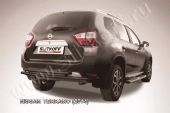 Защита задняя Slitkoff Nissan (Нисан) Terrano (Террано)  D10 (2013-2022) D10 дорестайлинг, рестайлинг