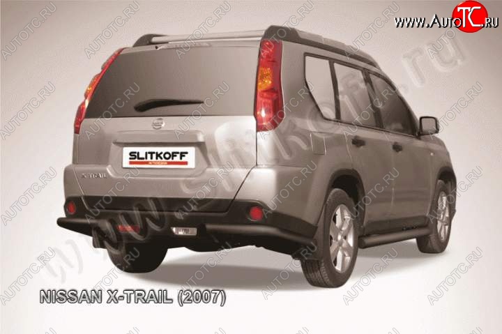 5 499 р. Уголки d57  Nissan X-trail  2 T31 (2007-2011) дорестайлинг (Цвет: серебристый)  с доставкой в г. Тольятти