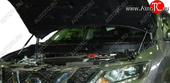 2 199 р. Газовые упоры капота Berkut Nissan X-trail 3 T32 рестайлинг (2017-2022)  с доставкой в г. Тольятти