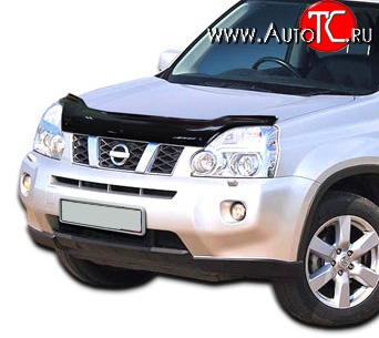 3 299 р. Дефлектор капота NovLine Nissan X-trail 2 T31 дорестайлинг (2007-2011)  с доставкой в г. Тольятти