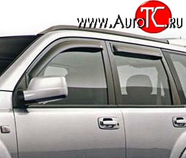 3 199 р. Дефлекторы окон (ветровики) Novline 4 шт Nissan X-trail 2 T31 дорестайлинг (2007-2011)  с доставкой в г. Тольятти