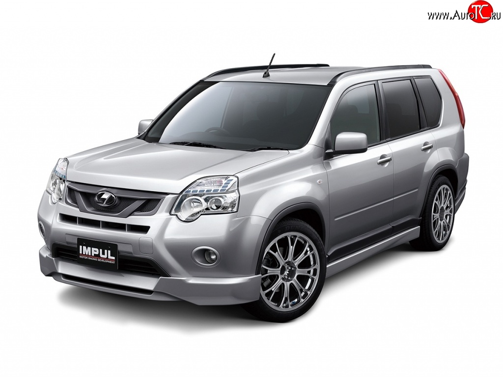 12 049 р. Решётка радиатора Impul Nissan X-trail 2 T31 рестайлинг (2010-2015) (Неокрашенная)  с доставкой в г. Тольятти