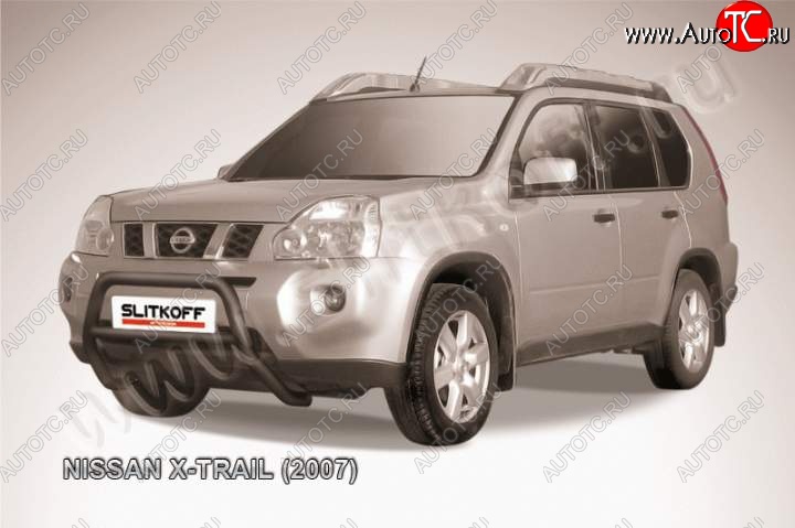 18 999 р. Кенгурятник d57 низкий Nissan X-trail 2 T31 дорестайлинг (2007-2011) (Цвет: серебристый)  с доставкой в г. Тольятти