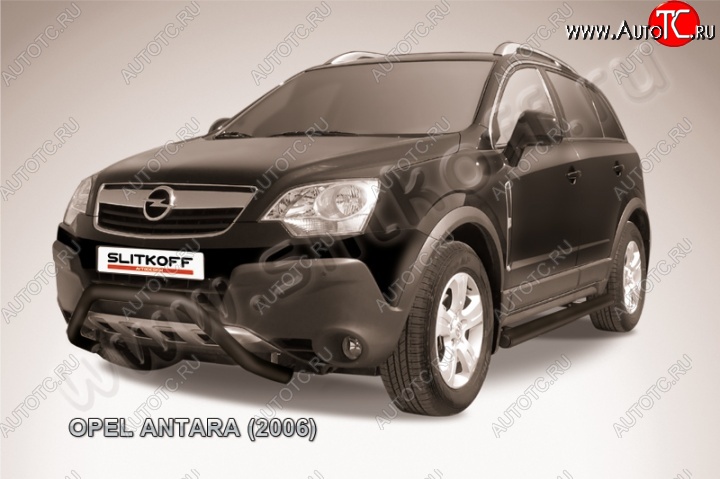 15 849 р. Кенгурятник d57 низкий мини Opel Antara (2006-2010) (Цвет: серебристый)  с доставкой в г. Тольятти