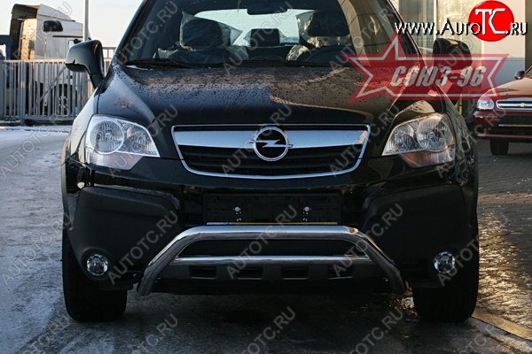 10 799 р. Защита переднего бампера Souz-96 (d60) Opel Antara (2006-2010)  с доставкой в г. Тольятти