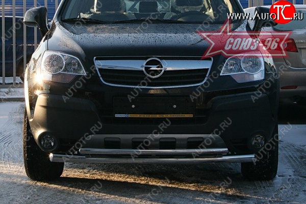 15 299 р. Защита переднего бампера двойная Souz-96 (d460/42) Opel Antara (2006-2010)  с доставкой в г. Тольятти