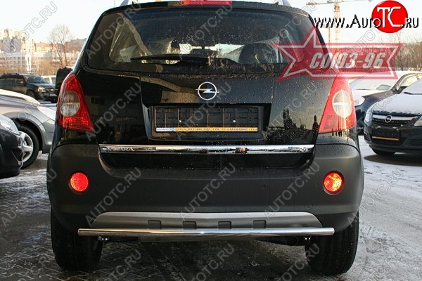 9 179 р. Защита заднего бампера Souz-96 (d42) Opel Antara (2006-2010)  с доставкой в г. Тольятти