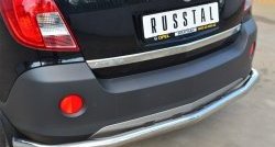 16 749 р. Одинарная защита заднего бампера из трубы диаметром 63 мм SLITKOFF Opel Antara рестайлинг (2010-2015)  с доставкой в г. Тольятти. Увеличить фотографию 2