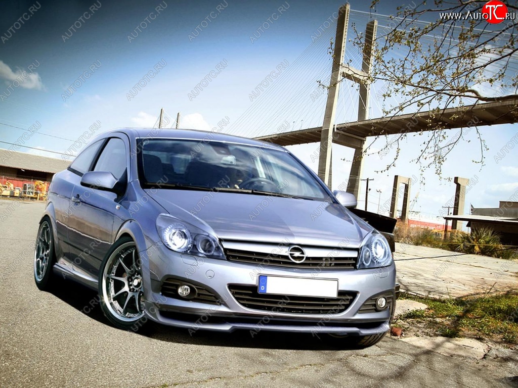 15 599 р. Накладка на передний бампер R1 Opel Astra H GTC хэтчбек 3 дв. дорестайлинг (2004-2006)  с доставкой в г. Тольятти