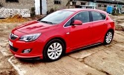 5 249 р. Пороги накладки Sport Opel Astra J хэтчбек 5 дв. дорестайлинг (2009-2012) (Неокрашенные)  с доставкой в г. Тольятти. Увеличить фотографию 3