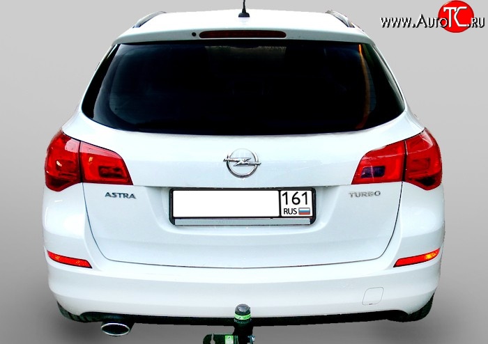 5 749 р. Фаркоп (Sports Tourer) Лидер Плюс Opel Astra J хэтчбек 5 дв. дорестайлинг (2009-2012) (Без электропакета)  с доставкой в г. Тольятти