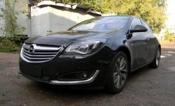 1 469 р. Сетка на бампер (рестайлинг) Russtal (черная)  Opel Insignia  A (2008-2017) дорестайлинг седан, рестайлинг седан, универсал рестайлинг  с доставкой в г. Тольятти. Увеличить фотографию 2