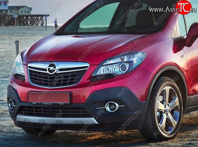 17 299 р. Накладка на передний бампер CT Opel Mokka  дорестайлинг (2012-2016) (Неокрашенная)  с доставкой в г. Тольятти