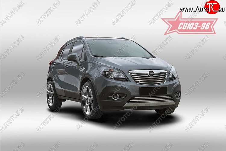 6 884 р. Декоративный элемент решетки радиатора Souz-96 (d16) Opel Mokka  дорестайлинг (2012-2016)  с доставкой в г. Тольятти