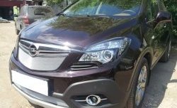 1 539 р. Нижняя сетка на бампер Russtal (хром)  Opel Mokka (2012-2016)  дорестайлинг  с доставкой в г. Тольятти. Увеличить фотографию 4