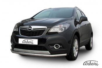 12 149 р. Защита переднего бампера Arbori (нержавейка, 1 труба d57 mm). Opel Mokka  дорестайлинг (2012-2016)  с доставкой в г. Тольятти. Увеличить фотографию 2