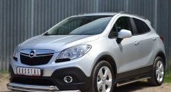 17 999 р. Защита переднего бампера (2 трубыØ63 мм, нержавейка) SLITKOFF  Opel Mokka (2012-2016)  дорестайлинг  с доставкой в г. Тольятти. Увеличить фотографию 4