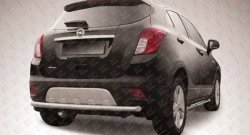 11 599 р. Защита заднего бампера из трубы диаметром 57 мм Slitkoff  Opel Mokka (2012-2016)  дорестайлинг (Цвет: нержавеющая полированная сталь)  с доставкой в г. Тольятти. Увеличить фотографию 1