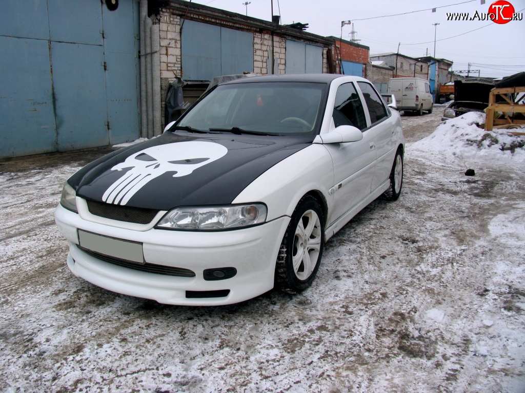 3 899 р. Юбка переднего бампера GT Style Opel Vectra B седан дорестайлинг (1995-1999)  с доставкой в г. Тольятти