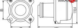 5 649 р. Модуль ближнего света Hella 1BL 008 193-001 c линзой Acura RL KA9 седан дорестайлинг (1995-1998) (Без пыльника)  с доставкой в г. Тольятти. Увеличить фотографию 2