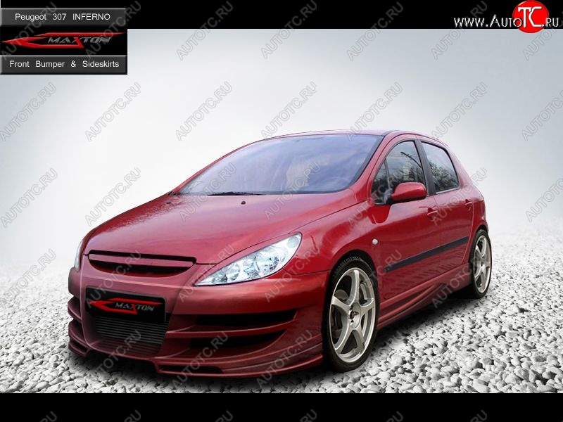 27 699 р. Передний бампер Inferno Peugeot 307 универсал дорестайлинг (2001-2005)  с доставкой в г. Тольятти